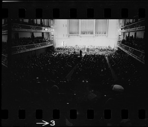 Symphony Hall during inauguration of Mayor John Collins