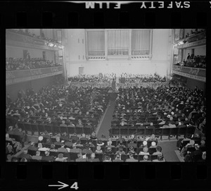 Symphony Hall during inauguration of Mayor John Collins