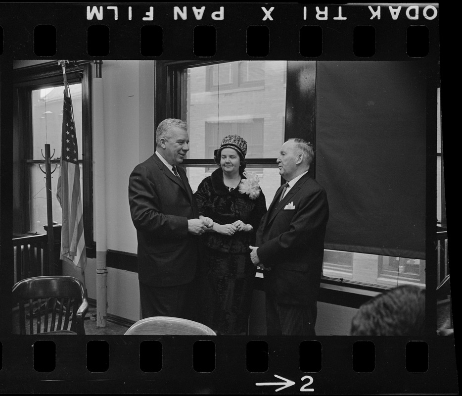 Boston School Committee members William Ohrenberger, Louise Day Hicks