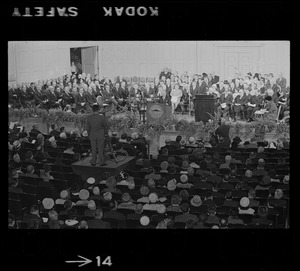 Symphony Hall during inauguration of Mayor John Collins