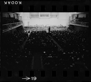 Symphony Hall during inauguration of Mayor John Collins