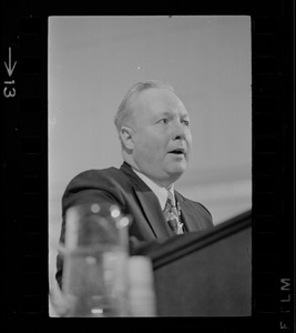 Mayor John Collins delivering inaugural address