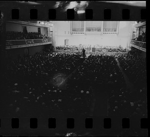 Symphony Hall during inauguration of Mayor John Collins