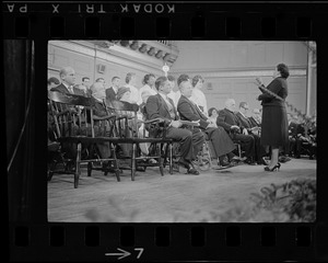 Chorus performing at inauguration of Mayor John Collins