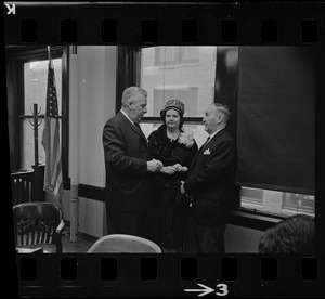 Boston School Committee members William Ohrenberger, Louise Day Hicks and William E. O'Connor