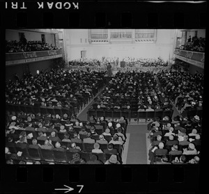 Symphony Hall during inauguration of Mayor John Collins