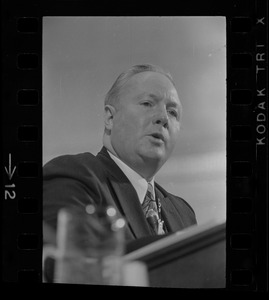 Mayor John Collins delivering inaugural address