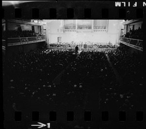 Symphony Hall during inauguration of Mayor John Collins