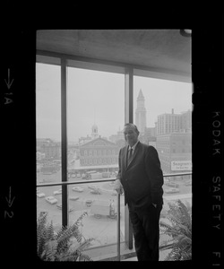 Mayoral aide David Gately in mayor's office at Boston City Hall