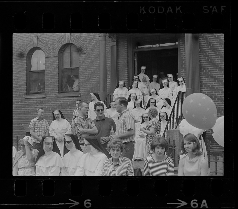 Spectators at Bunker Hill Day parade