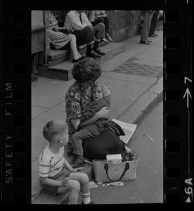 Spectators at Bunker Hill Day parade