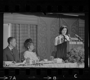 Luci Johnson addressing the Women's Auxiliary of the American Optometric Association
