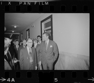 Members of the Massachusetts House of Representatives, including Minority Leader Francis Hatch, right