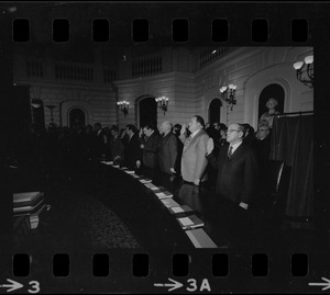 Members of the Massachusetts Senate being sworn in