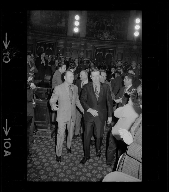 David Bartley after being re-elected speaker of the Massachusetts House of Representatives