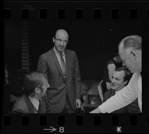 Unidentified men at the Massachusetts State House