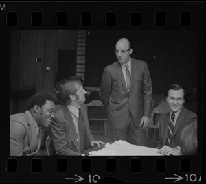 Unidentified men at the Massachusetts State House