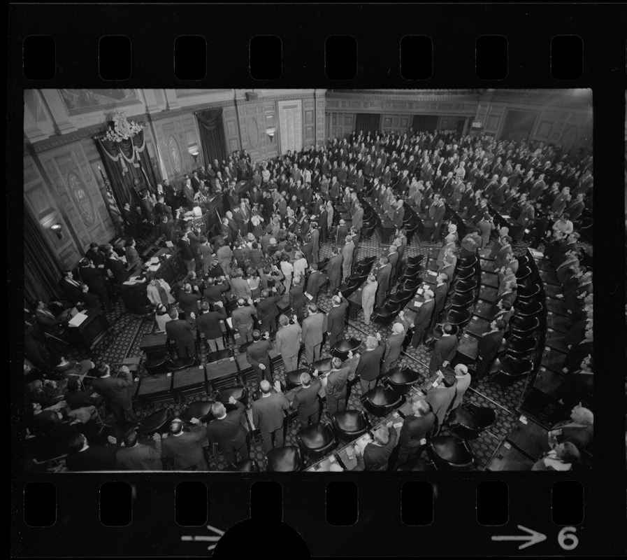 Massachusetts House of Representatives being sworn in