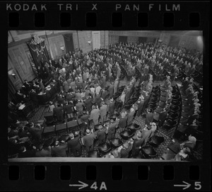 Massachusetts House of Representatives being sworn in