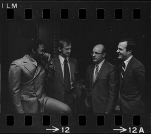 Unidentified men at the Massachusetts State House