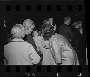 Louise Day Hicks at reception for her at Sheraton Boston