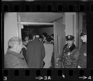 Supporters of occupation of Ford Hall by Black students at Brandeis University