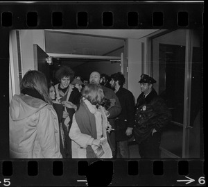 Supporters of occupation of Ford Hall by Black students at Brandeis University