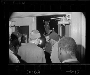 Supporters of occupation of Ford Hall by Black students at Brandeis University