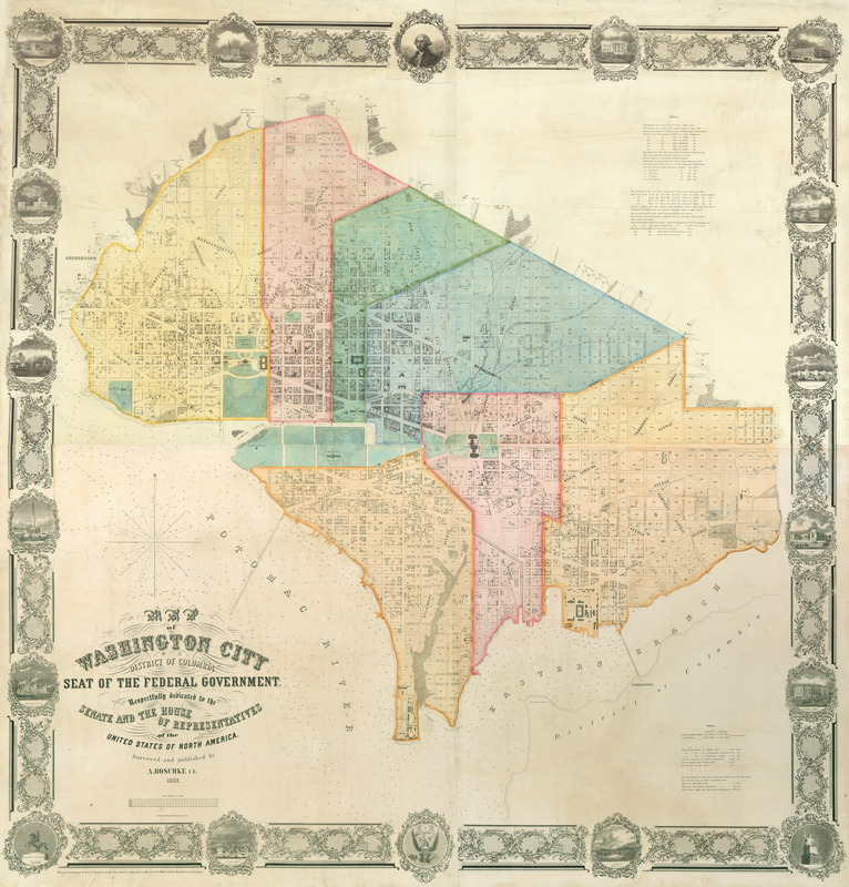 Map of Washington City