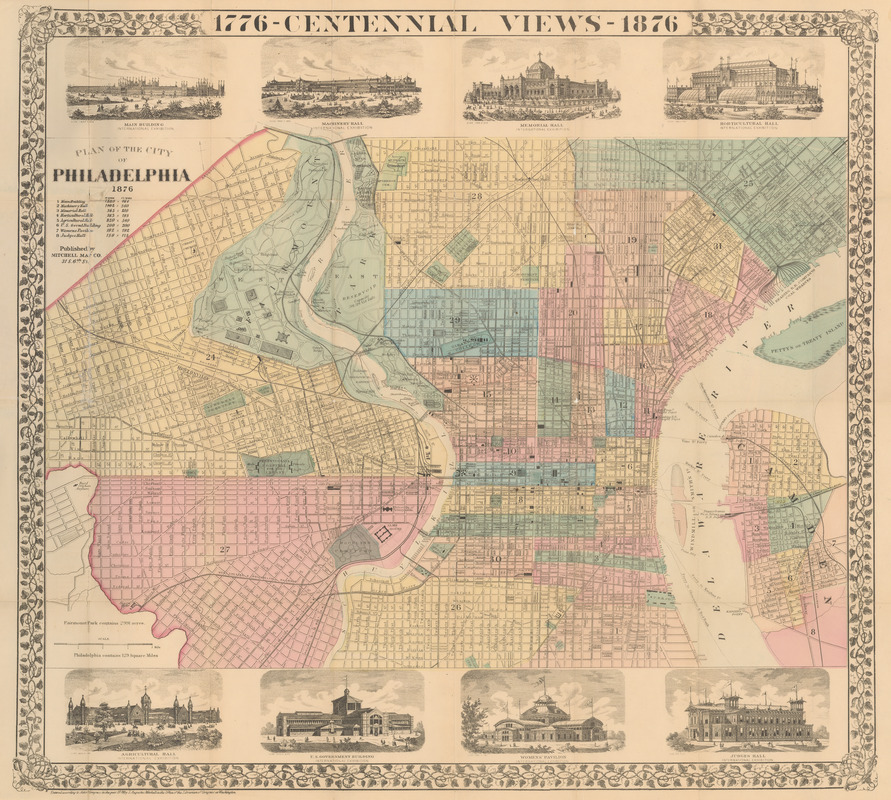 Plan of the city of Philadelphia