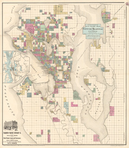 Anderson’s new guide map of the city of Seattle and environs