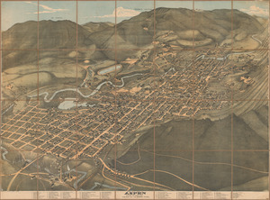 Bird’s eye view of Aspen, Pitkin Co. Colo. 1893
