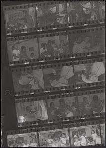 Contact sheet featuring Damien, Leah, Liz