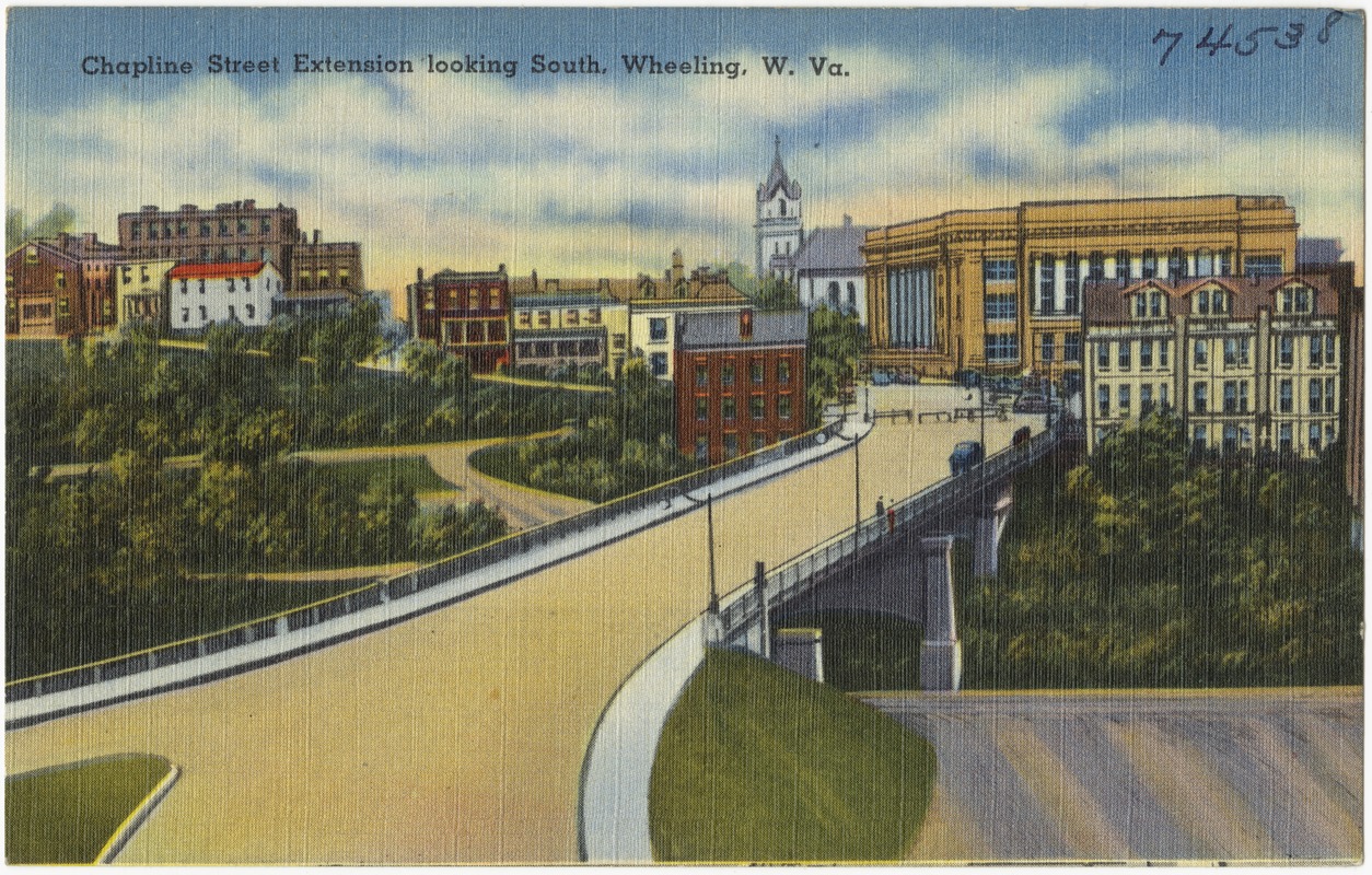 Chapline Street extension looking south, Wheeling, W. Va.