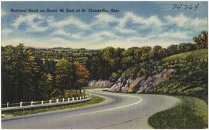 National Road on Route 40, east of St. Clairsville, Ohio