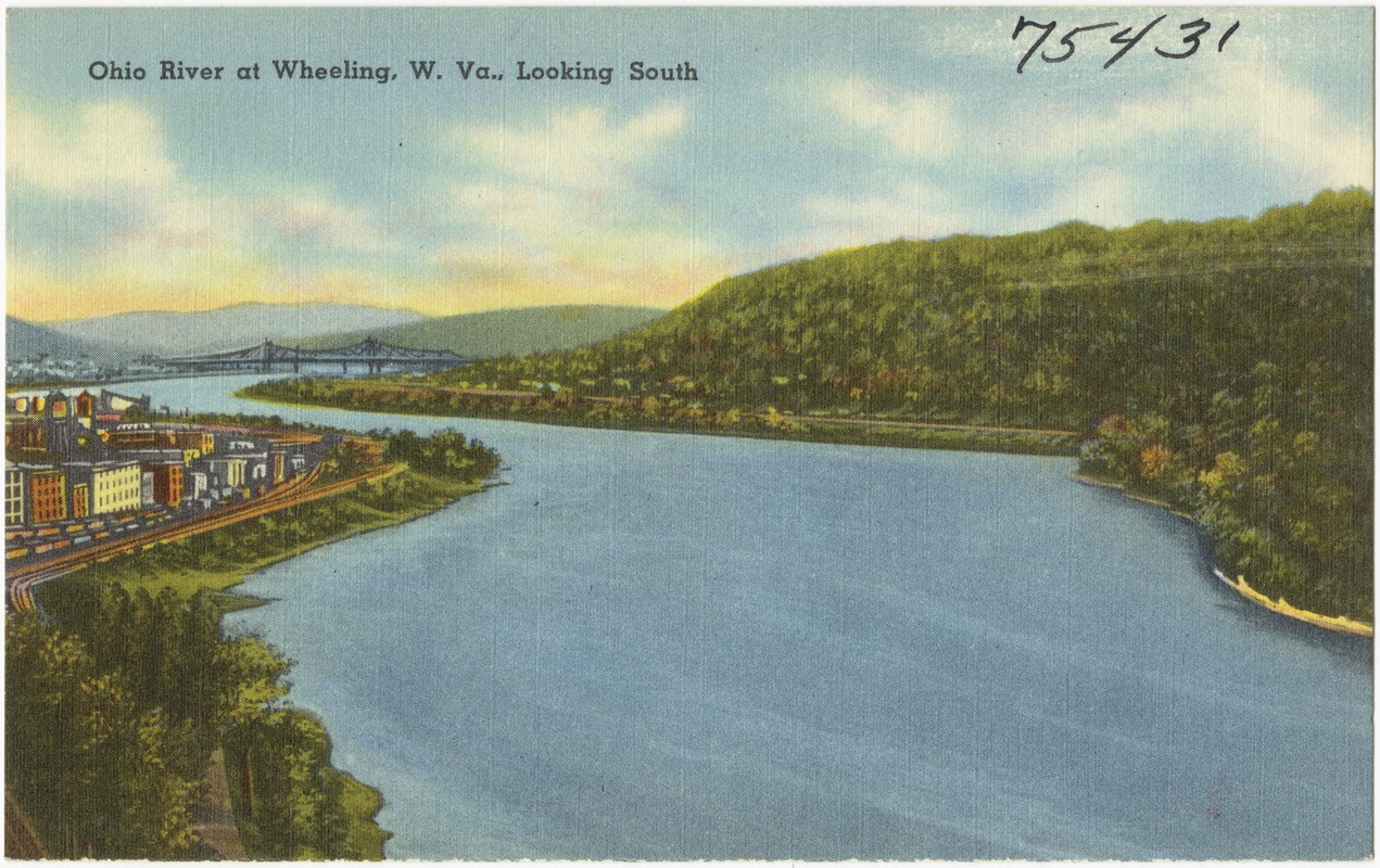 Ohio River at Wheeling, W. Va., looking south