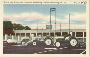 Motorized plows and sweepers, Wheeling Downs, Wheeling, W. Va.