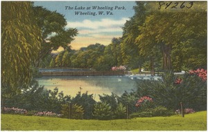 The lake and Wheeling Park, Wheeling, W. Va.