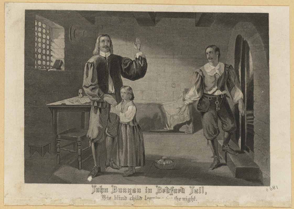 John Bonnon in Bedford Jail With His Blind Child