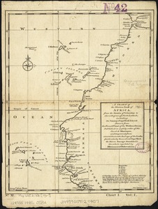 A chart of the western coast of Africa, from the Straits of Gibraltar to eleven degrees of north latitude