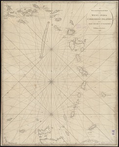 A new and improved chart of the West India or Carribbee [sic] Islands