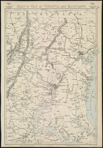 Seat of war in Virginia and Maryland