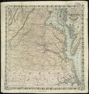 Colton's map of the seat of war in Virginia
