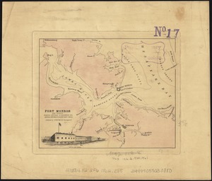 Fort Monroe and vicinity showing entrance to Chesapeake Bay, Norfolk, Portsmouth, Gosport Navy Yard &c