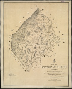 Map of Rappahannock County, Virginia