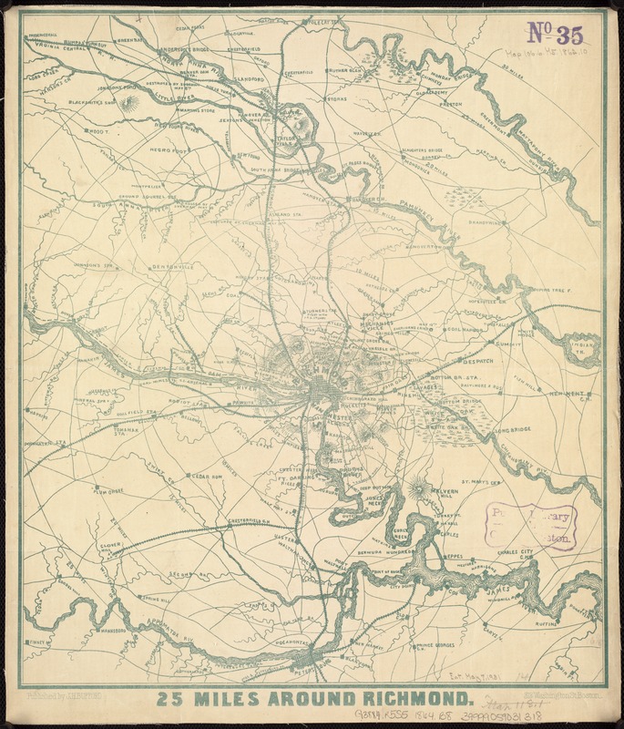 Grant's campaign war map