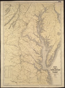 Map of part of Virginia, Maryland and Delaware from the best authorities