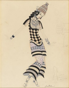 Oriental dancer in exotic dress