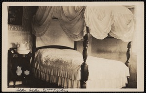 Woodside, 18 Brewster Road, interior view, bed and bedspread