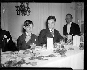 Two sons at head table